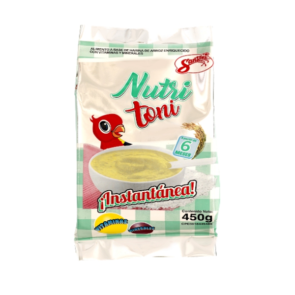 Santoni Nutri Toni Crema de Arroz Bolsa 450gr