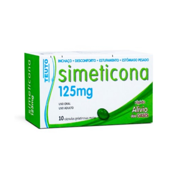 Simeticona 125mg x 10 Cápsulas Teuto
