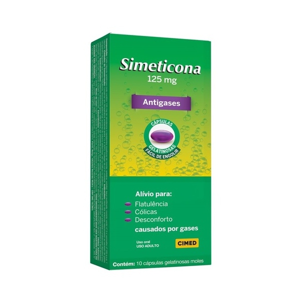 Simeticona 125mg x 10 Cápsulas Blandas Cimed