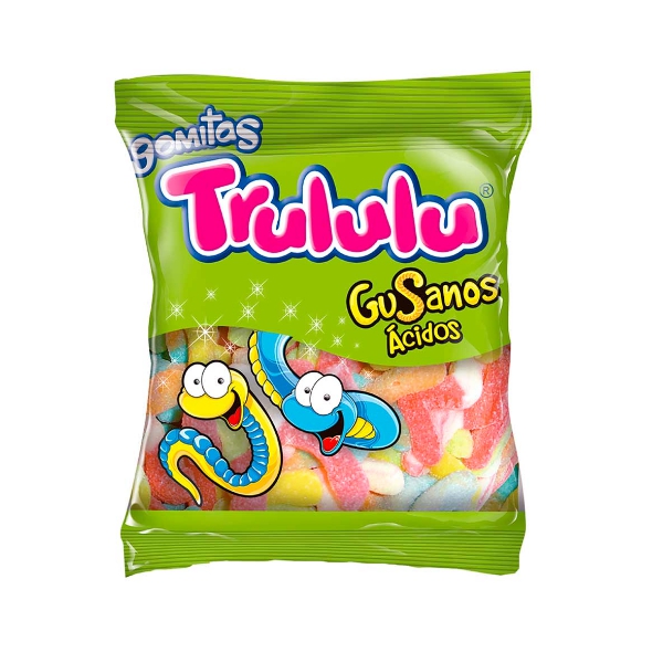 Trululu Gomitas Gusanos Ácidos 80gr