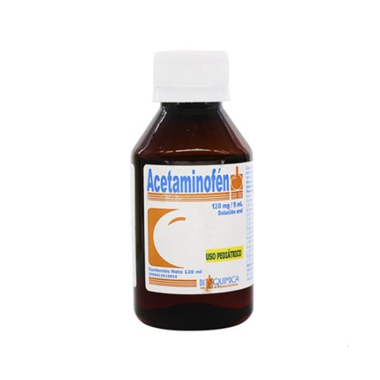 Acetaminofen+Clorfeniramina Jarabe Pediatrico 120mg1mg5Ml X 120Ml