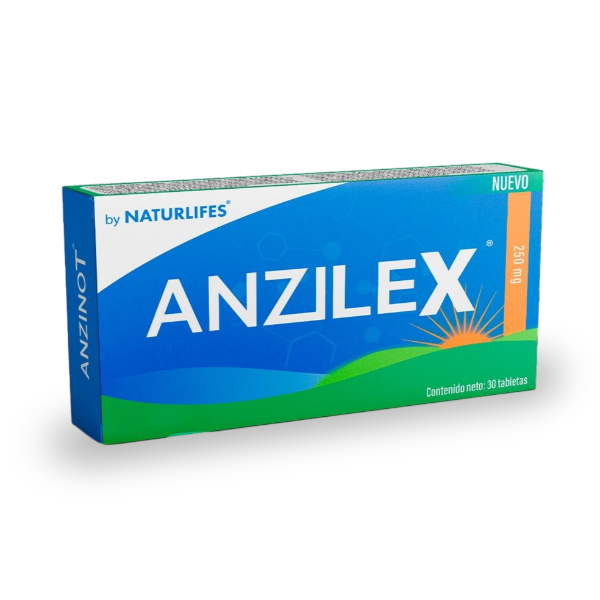 Anzilex L-Teanina+5HTP+Vitamina D 200mg/40mg/8mg X 30 Tabletas NaturLife´S