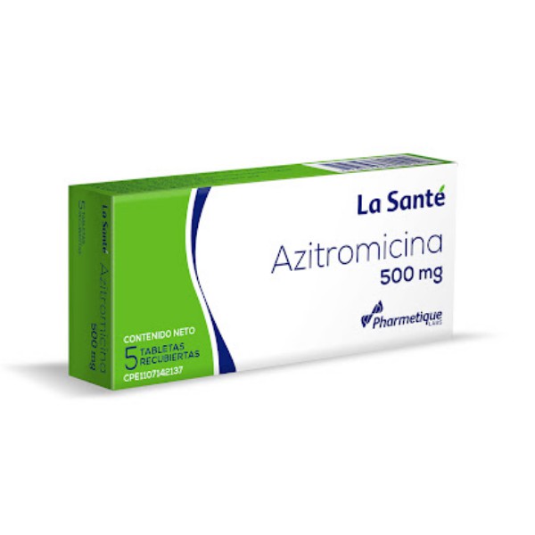 Azitromicina 500mg x 5 Tabletas La Santé