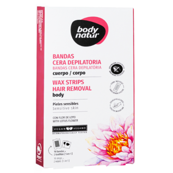 Body Natur Bandas Depilatorias Body Sensitive x 16 Unidades