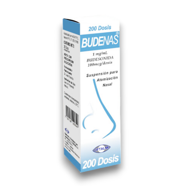 Budenas Budesonida Suspensión Nasal 1mg/100Mcg x200 Dosis