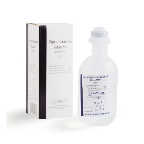 Ciprofloxacina Ampolla 200mg/100Ml X 100Ml Kmplus