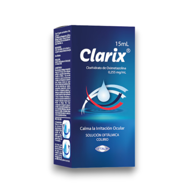 Clarix Oximetazolina 0255mg/ml Solución Oftálmica x 15ml Oftalmi