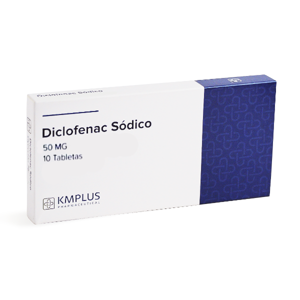 Diclofenac Sódico 50mg x 10 Tabletas Kmplus
