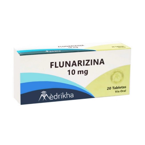 Flunarizina 10mg x 20 Tabletas Medrikha