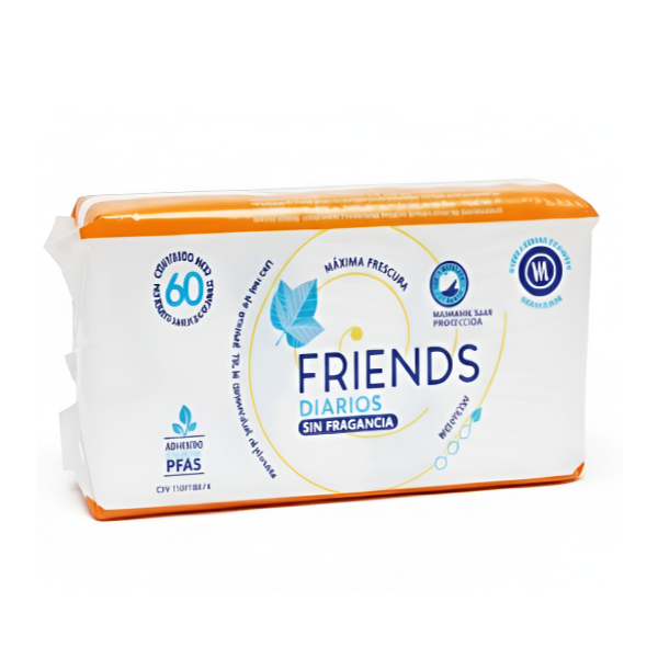 Friends Protector Diarios Tela X 60 Unidades