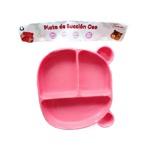 Gluck Plato De Succión Oso Colores Surtido