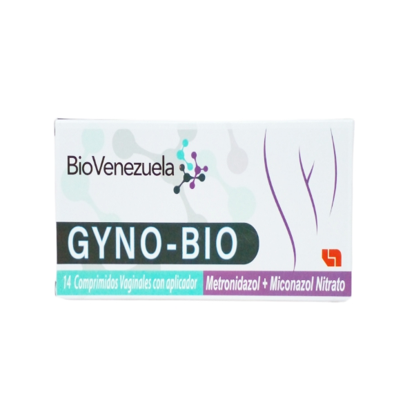 Gyno-Bio Metronidazol+Miconazol X 14 Comprimidos Vaginales Biovenezuela