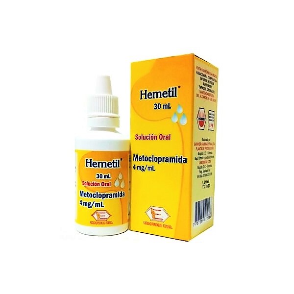Hemetil Metoclopramida Solución Oral 4mg/Ml X 30Ml Labquifar