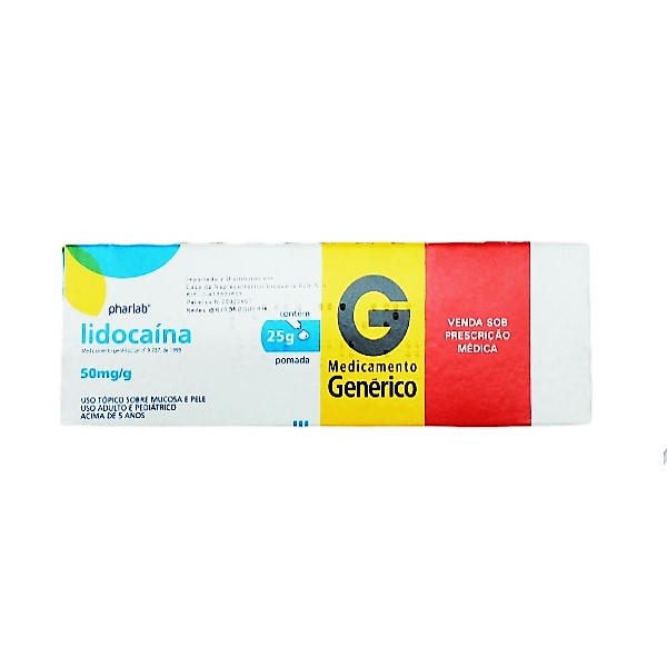 Lidocaína Pomada 50mg/G X 25Gr. Pharlab