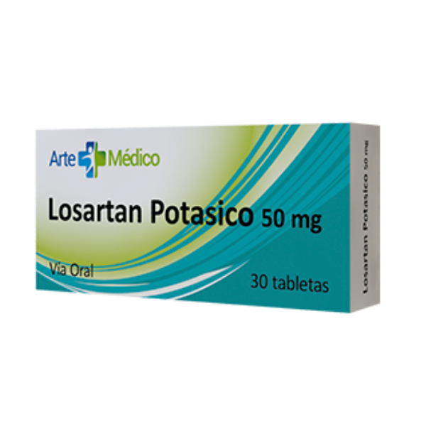 Losartán Potásico 50mg X 30 Tabletas Arte Médico