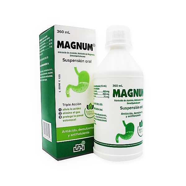 Magnum Dimetillpolisiloxano+Hidróxido De Aluminio+Hidróxido De Magnesio Suspensión Oral X 240Ml Unipharm
