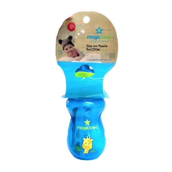 Magic-Love Vaso Con Popote 9Oz/250Ml 50911B