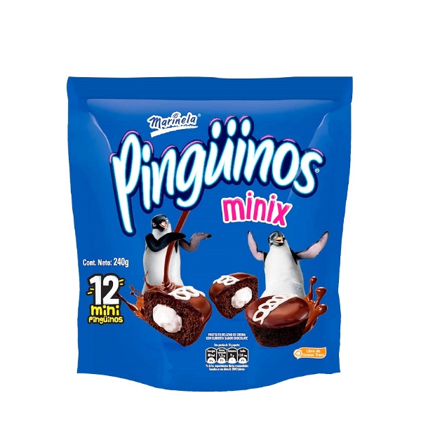 Marinela Pinguinos Minix 240Gr.