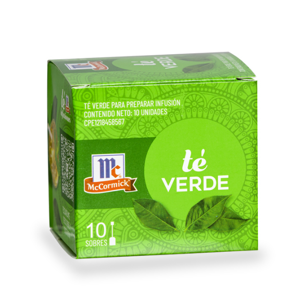 Mccormick Té Verde x 10 Unidades