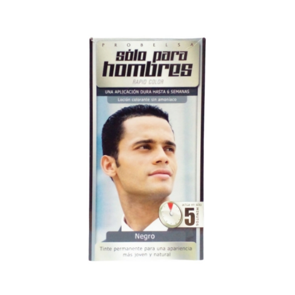Probelsa Tinte Negro Solo Para Hombres 60Gr.