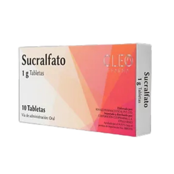 Sucralfato 1gr x 10 Tabletas Cleo Pharma