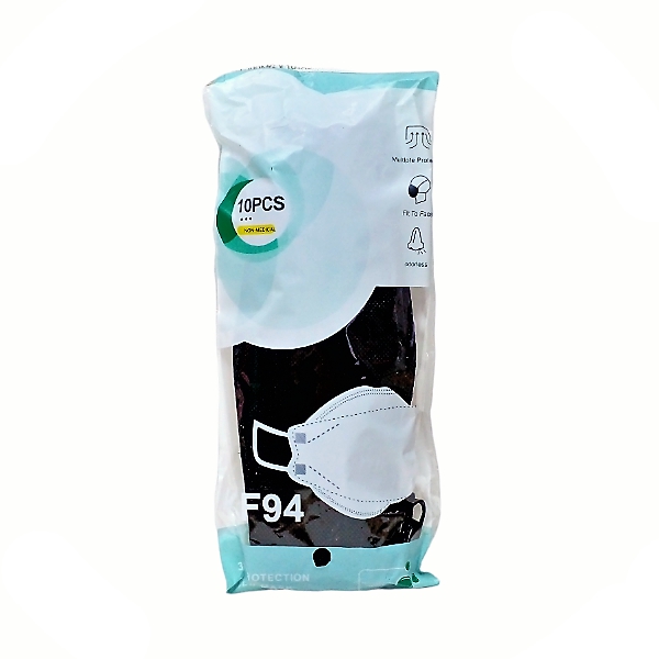 Tapaboca Kf94 Negro X 10 Unidades