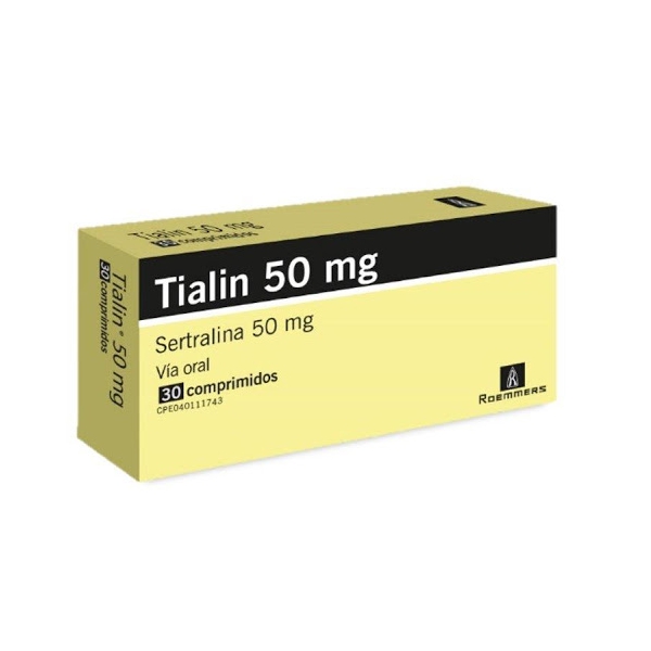 Tialin Sertralina 50mg X 30 Comprimidos Megalabs