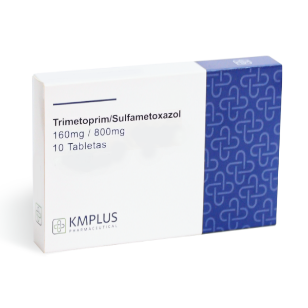 Trimetropim +Sulfametoxazol 160mg/800mg x 10 Tabletas Kmplus