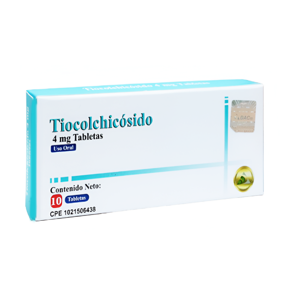 Tiocolchicósido 4mg X 10 Tabletas . Dac55