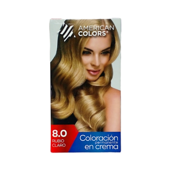 American Colors Tinte Kit 8.0 Rubio Claro