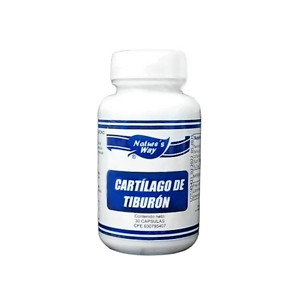 Cartilago De Tiburon 500Mg X 30 Tabletas Nature´S Way