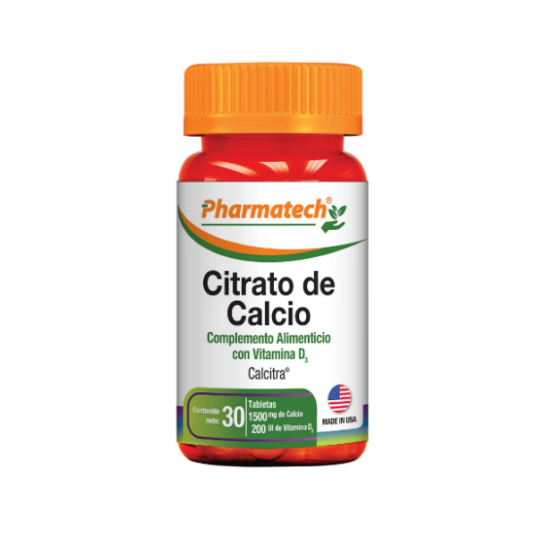 Citrato De Calcio X 30 Tabletas Pharmatech