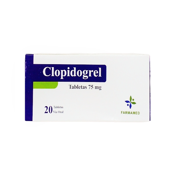 Clopidogrel 75Mg X 20 Tabletas . Farmamed