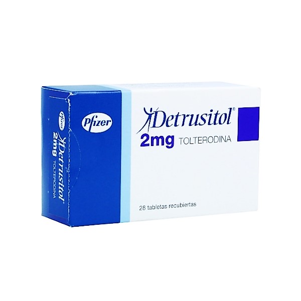 Detrusitol Tolterodina 2Mg X 28 Tabletas . Pfizer