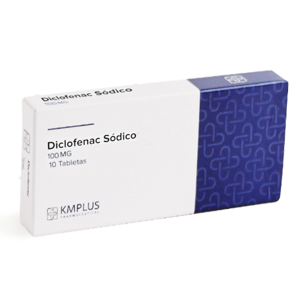 Diclofenac Sódico 100Mg X 10 Tabletas . Kmplus