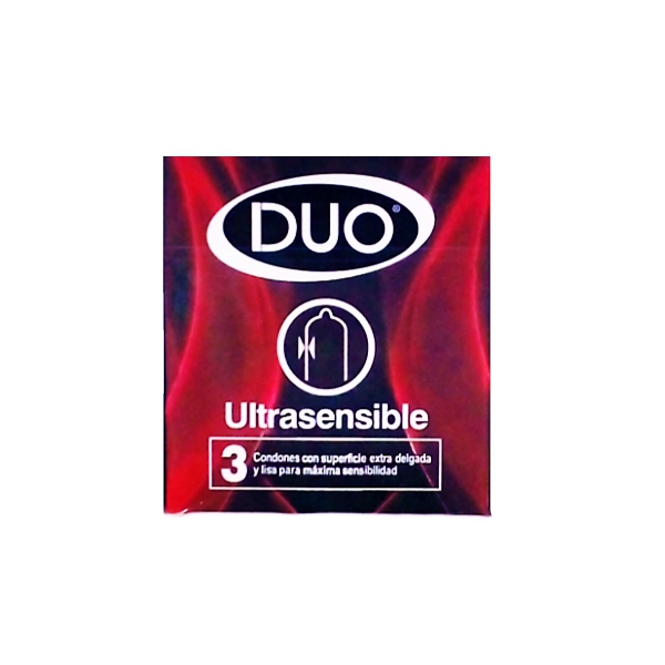 Duo Preservativo Ultrasensible X 3 Unidades