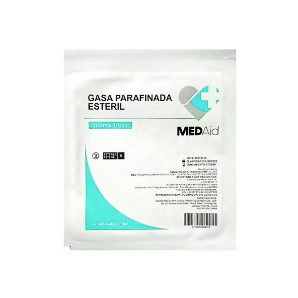 Gasa Parafinada Esteril (10X10Cm) Medaid