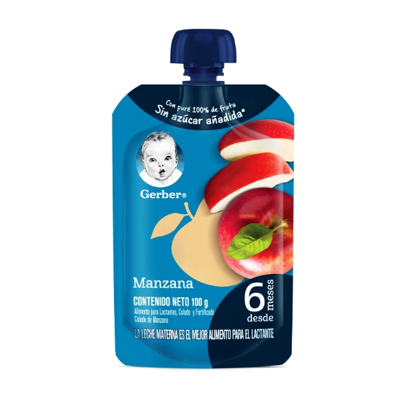 Gerber Colado De Manzana Sin Azúcar 100Gr.