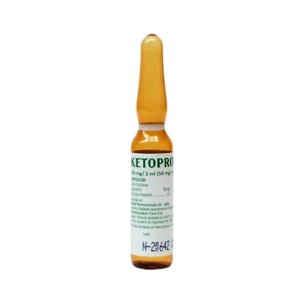Ketoprofeno Ampolla 100Mg/2Ml I.V/I.M Tiares