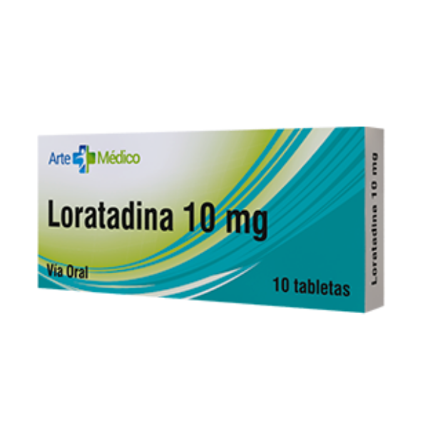 Loratadina 10Mg X 10 Tabletas . Arte Médico