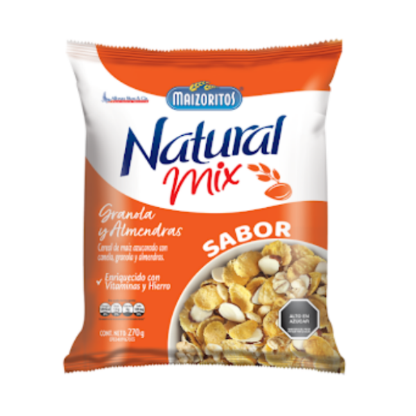 Maizoritos Cereal Natural Granola Y Almendras Mix 270Gr