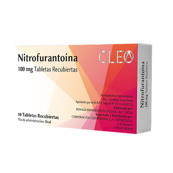 Nitrofurantoína 100Mg X 10 Tabletas Cleo Pharma