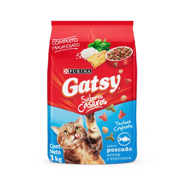 Gatarina Purina Gatsy Sabores Caseros 3Kg.