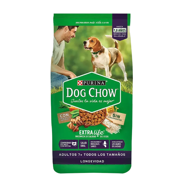 Perrarina Purina Dog Chow Adulto 7+ Todos Los Tamaños 2Kg.