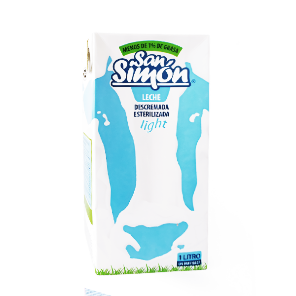 San Simon Leche Descremada.Esteril Light 1Lt.