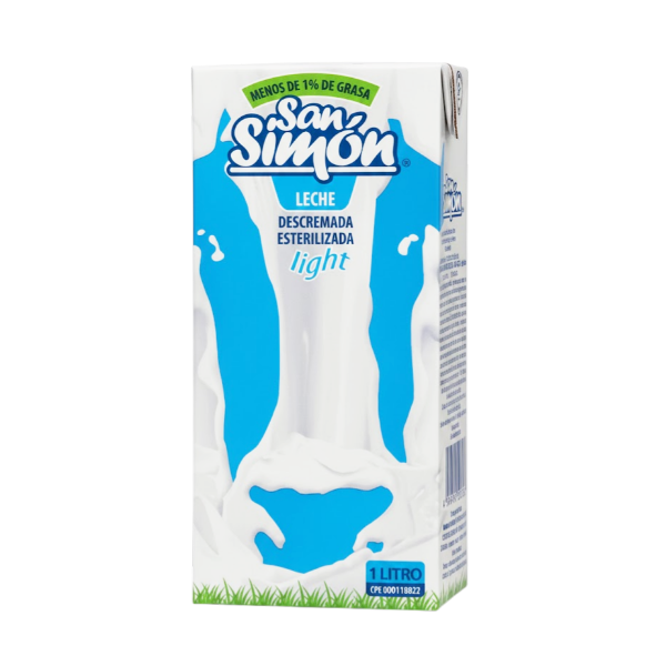 San Simon Leche Descremada.Esteril Light 1Lt.