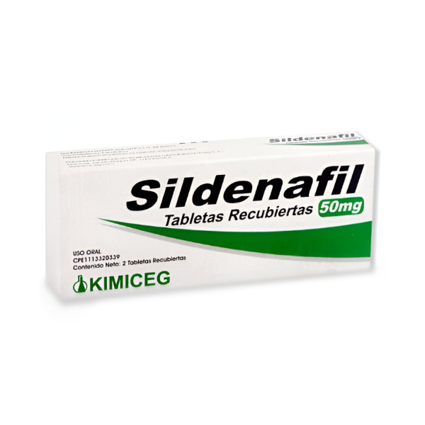 Sildenafil 50Mg X 2 Tabletas . Kimiceg