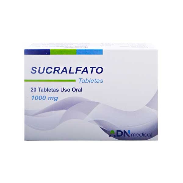 Sucralfato 1000Mr X 20 Tabletas . Adn Medical