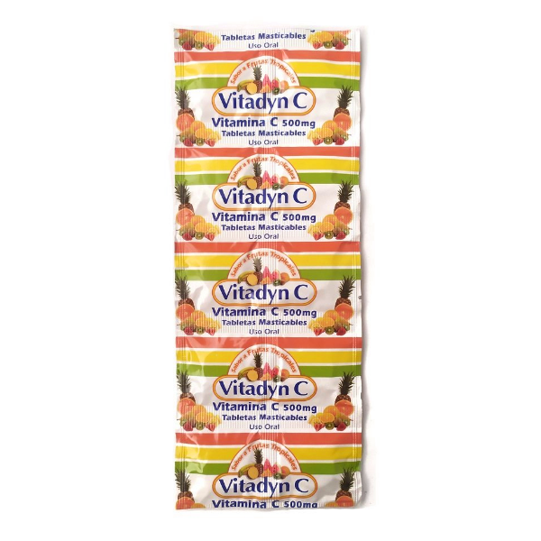 Vitadyn C Vitamina C 500Mg X 10 Tabletas Masticables Oftalmi