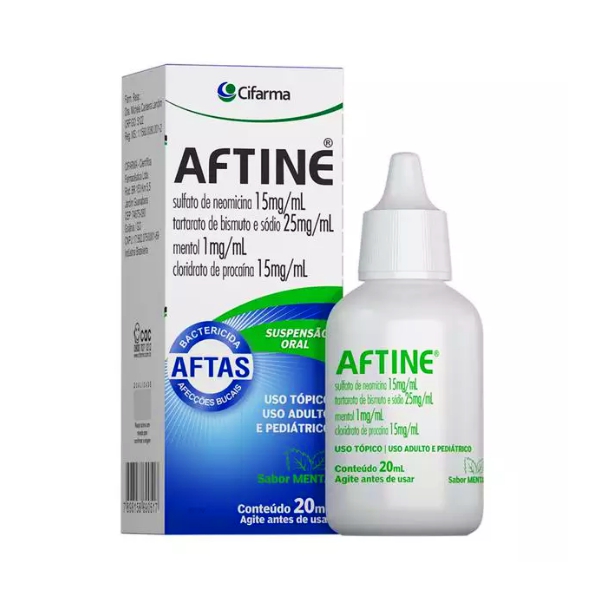 Aftine Neomicina+Bismuto+Procaina+Mentol Suspensión Oral X 20Ml Cifarma